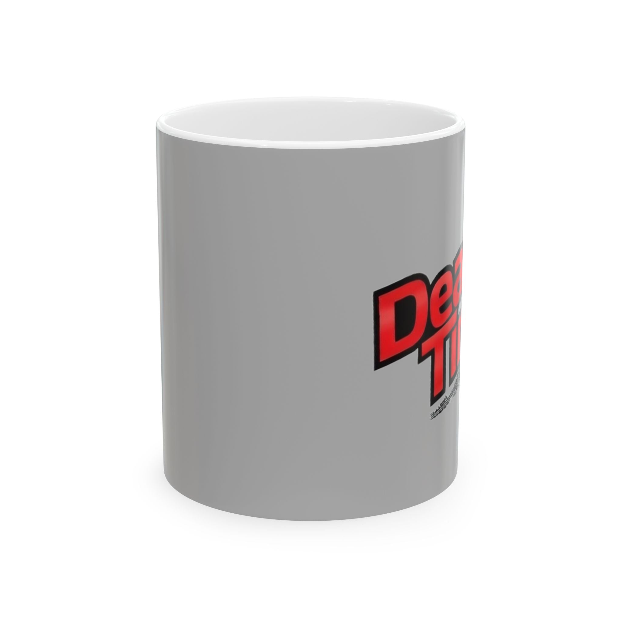 Ceramic Mug — 'Dearth Tires' Bold Red Logo Coffee Cup (11oz/15oz)