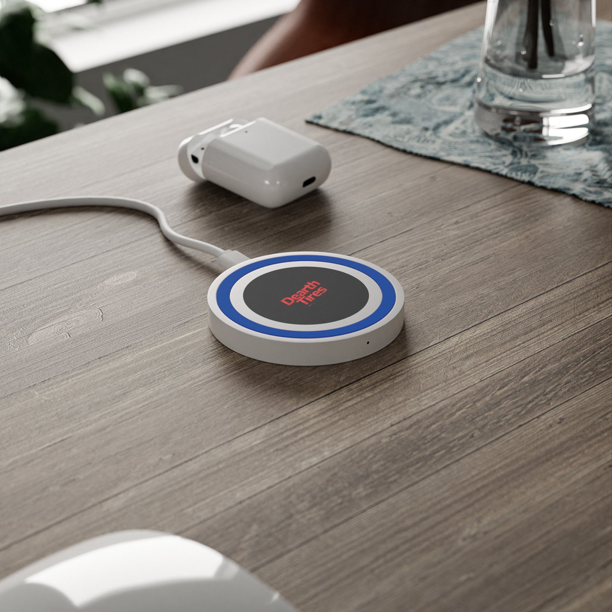 Wireless Charging Pad — "Dearth Tires" Logo Qi Charger