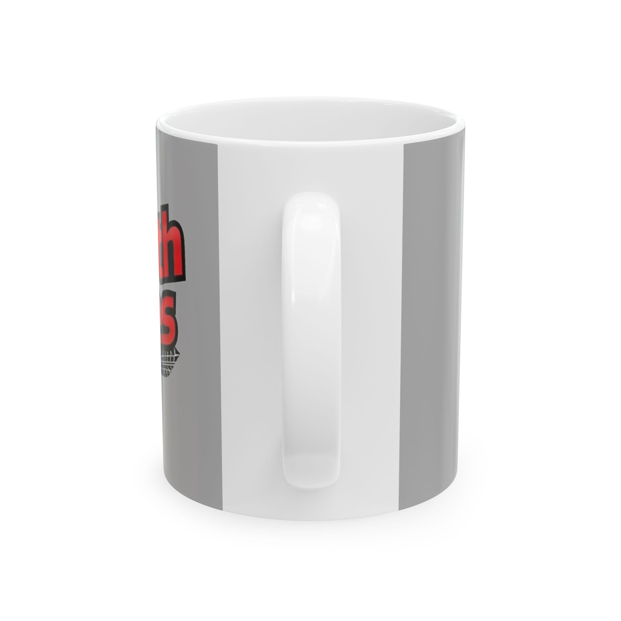 Ceramic Mug — 'Dearth Tires' Bold Red Logo Coffee Cup (11oz/15oz)