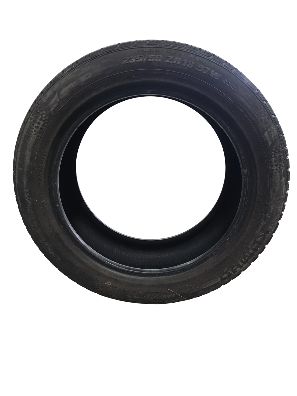 2355018 USED TIRE KUMHO SOLUS TA71 2.5/32nds roller